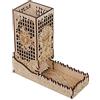 CZYY Torre di dadi con vassoio in legno inciso al laser, Mind Flayer, portatile e pieghevole, perfetto per giochi da tavolo e giochi di ruolo da tavolo (Cthulhu)