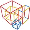 JUMPLAWN 3d di Solid Geometrico in Plastico Design Innovativo e Assemblaggio Smontabile, Set Giochi Educativi per Bambini e Scuola Primaria