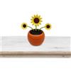 Generico Fiori Danzanti | Ornamento di fiori danzanti per auto - Decorazioni per cruscotto auto ad energia solare, ornamenti per con testa scuotente per cruscotto