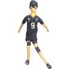 Xinchangda Tobio Kageyama Peluche Figurina Anime Tobio Kageyama Peluche 28 cm Divertente Morbido Imbottito Figura con Articolazioni Attive Decorazione Regalo