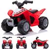 sun baby Auto elettrica quad per bambini, 3 km/h, quad per bambini, auto cavalcabile per bambini dai 18 mesi, lampada a led, giocattolo, monopattino elettrico (Rosso)
