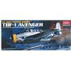 ACADEMY HOBBY MODEL KITS Academy ACA12452 TBF-1 Avenger Captain America Model Kit, vario, piccolo