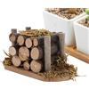 Generic Legni per a legna in Miniatura per casa delle bambole, modello di a legna impilabile, mobili vintage per casa delle bambole in 1:12 | Accessori da cucina in miniatura,