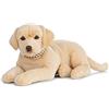 Living Nature Gigante Golden Labrador, Peluche di Cane Morbido e Realistico, Peluche Naturli Eco-Friendly, 60cm