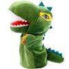 puzzlegame Mano di burattini di dinosauro, burattini di dinosauro per bambini - Burattini di peluche,Giocattoli realistici con marionette per animali, giocattoli con marionette a mano per bambini,