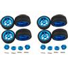 Wlauqueta 8X Pneumatici Ruote Telecomandati con Dado Esagonale per 1/18 A959-B A979-B A959 A969 A949 A979 K929 Ricambi Auto