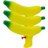 Pesoncarl Pistole ad acqua per bambini 3 pezzi divertenti pistole ad acqua a forma di banana 6-8M a prova di perdite facili da ricaricare giocattoli estivi per piscina, spiaggia, cortile bomboniere