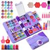 Generico Set di trucchi per bambine, giocattoli per il trucco da principessa con veri cosmetici lavabili, kit per il trucco per bambine di 4, 5, 6, 7, 8, 9, 10, 12 anni, regalo di Natale e compleanno