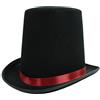 Fxzqgnh Cappello a cilindro da mago, accessorio per costume in poliestere, elegante, adatto per spettacoli, feste serali, eventi formali, balli maschili, altezza 16 cm, C 59 cm