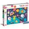 Clementoni Supercolor Outer Space-60 maxi pezzi-Made in Italy, puzzle bambini 4 anni+, Multicolore, taglia unica, 26464
