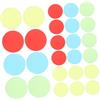 Mikinona 400 Pezzi Fiches per Bingo in Plastica Traslucida Colorate Blu Rosso Giallo Verde per Giochi di Bingo in Carnevale e Aula Colore Casuale