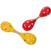 SUPVOX 2 Maracas in Legno Doppia Testa per Adulti Strumenti Musicali Percussione Sicuri e Leggeri per Sviluppo Ritmo Interattivo e Educazione Musicale
