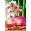 Heaen Puzzle 500 Pezzi Candela All'Orchidea Phalaenopsis Puzzle Adulti Difficili Sfida Impossibile Divertente per Famiglie & Decorazione Murale 52 x 38 cm Puzzles 500 Pezzi Classici