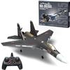 WANENGEDIY Aereo da combattimento RC per adulti, SU35 2.4G RC 4CH ad alta coppia magnetomotore aereo da combattimento con telecomando, modello aereo elettrico, regali di compleanno per esterni
