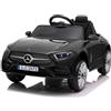 Baroni Toys Macchina Elettrica per Bambini Mercedes AMG Baby car Elettrica Full Optional Nera, Auto Telecomandata con Sedile in Plastica e Porte Apribili, Battera 12V, Carico fino a 30 Kg