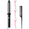 Generico Curling Iron Brush - pennello rotondo ionico | Regolazioni di calore versatili Busta rotonda | Spazzola di stile riscaldato Ironia di arricciatura | Nessun danno Stiler Volumizzante Curl Combent Auto