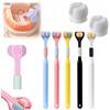Yagerod Sensory Joy Toothbrush, 3 Sided Toothbrush, Three Sided Soft Hair Tooth Toothbrush, Soft Bristles V Shaped Toothbrush, Sensory Brush, Soft and Gentle, Clean Every Tooth (5Pcs*B)