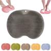 Generic Hands-Free Silicone Foot Scrubber Mat, Shower Back and Foot Scrubber with Suction Cups, Wall Mounted Massage Pad for Shower, Easy to Clean (Grey)
