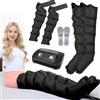 LQJHDM Massaggiatore stivali pressoterapia gambe braccia, professionale 6 cavità, macchina per pressoterapia circolazione, per casa, massaggiatore per piedi e gambe, braccia (nero 2 braccia + 2 gambe)