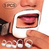 U/D 5 Pz Styling Rasatura Shaper Strumento Stampo Barba Pettine Goatee Modello Regalo Maschile