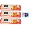 Felce Azzurra 3x Ore Liete Cuor di Natura Biscotti con Cereali e Frutta,con farina integrale e senza zuccheri aggiunti, 250g + 1 Busta di Talco Felce Azzurra in omaggio da 100g