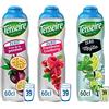 Teisseire Set di 3 sciroppi Teisseire Zero Zuccheri (Fruit de la Passion, Raspberry Cranberry, Mojito) per bevande rinfrescanti, cocktail, borraccia riciclabile, 3 x 60 cl