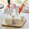 Ginger Ray Decorazioni pasquali per cupcake con 6 coniglietti, 3 carote a nido d'ape e 3 uova a nido d'ape, confezione da 12
