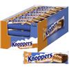 Knoppers Barrette di arachidi, 24 barrette di cioccolato con crema di | Con cioccolato al latte integrale, crema al latte e arachidi, arachidi salate, caramello e waffle croccanti