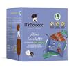 Mr. Sciocco Mini Tavolette ALTERNATIVA 100% VEGETALE al cioccolato al latte con granella di nocciole - Cubo 12 pz, Senza Glutine, Senza Latte, Senza lattosio, Senza Soia, Vegan