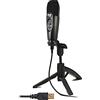 CAD audio U37SE-CA grande microfono a condensatore cardioide, USB, con treppiede - rosso (Apple Red), Silver