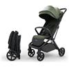 kk Kinderkraft Kinderkraft NUBI 3 Passeggino Urbano, fino a 22 kg, Buggy, Con chiusura automatica, Capottina impermeabile, filtro UPF50+, Leggero 8.7kg, Posizione reclinata, Cinture di sicurezza a 5 punti, Verde