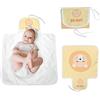 Wanapix | Fasciatoio Portatile per Bambini Personalizzato | Impermeabile | Materassino XL Pieghevole | Cambia Pannolini | Neonato | Leone