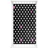 Hiseng Lenzuolo con angoli Neonato Lenzuola Carrozzina, Elasticizzati Coprimaterasso Biancheria da Letto Materassino Sacco a Pelo per Lettino Ragazzi e Ragazze (Nero Bianco A,70x140cm)