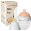 HappyMami, Biberon su Misura con Tettarella in Silicone Medico, senza BPA, doppio Sistema Anticolica, Lavabile in Lavastoviglie, adatto a ogni tipo di Allattamento. (Menta Delicato 150 ml)