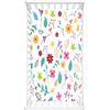 Odot Lenzuolo con angoli Lenzuola Carrozzina Neonato, Fiori Motivo Bambino Cotone Coprimaterasso, Lenzuola per Culla Babybay (Foglie,80x160 cm)