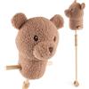 Bieco Cavallo a spina per bambini, orso Mika | hobby Horse cavalli | Ruote per cavalli | Bastone per cavalli | Accessori per bambini