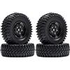 KEEDA Pneumatici in gomma RC da 1,9 pollici in plastica per 1/10 RC Rock Crawler Auto SCX10 D90 CC01 TF2 TRX4 parti (100 mm)