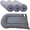 Easy Dort | Materassino fasciatoio per bambini + 3 Fodere per materassino grigio cotone