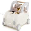 COSTWAY Girello Primi Passi Bambini, Carrello a Spinta con Contenitore, Sedile Ribaltabile e Ruote, Organizzatore per Giocattolo, Cavalcare, Camminare e Trainare, per Bambini 18-36 Mesi