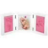 WSLCN Cornice per Foto Neonato Fango per Impronte di Mani e Piedi del Bambino, Souvenir di Compleanno (rosa)