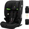 OSANN - Seggiolino auto Bambini Lupo Isofix i-Size - 76-150 cm - Da 15 mesi a 12 anni - Gruppo 1/2/3 - Nero, 14 altezze, cinture a 5 punti, Installazione rivolta in avanti