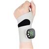Generico Rechargeable Adjustable Electric Wrist Massager,Portable Cordless Hand Heating Pad with 8 Modes,30 Intensity Levels,Wrist Massage Machine,Heated Brace & Wrap for Relief