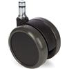 HJH Office 5x ROLO 10mm/65mm Pavimenti duri - Rotelle per Sedia Nero