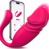 GQTYBZ Ovetto Vibrante Donna Telecomando a Distanza APP Sex Toys, AI-Sync 10 Modalità Vibratore Silenzioso, Sexytoysys Coppia Vibratoreper Donna Professionale Wireless Sex Toy, Giochi Erotiici per Coppie