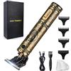 RESUXI Trimmer senza fili per uomo, tagliacapelli elettrico professionale Gold Knight Close Cutting Kit