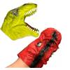Generico Guanti per lavare i capelli a forma di testa di dinosauro, spazzola massaggiante per il cuoio capelluto con funzione shampoo, strumento per il bagno in gomma morbida (1 set)