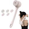 Generico Bath Brush - Electric Brush | Body Scrubber | IPX7 Waterproof Body Scrubber Bath & Body Brushes Scrubber For Face Back Massage, Large Battery Double Handle Electric Bath Brush For Shower