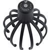 Generic Massaggio testa elettrica 12 Braccia massaggianti 3D in TPE con 4 LED luce rossa per la crescita dei capelli, pulizia profonda e rilassamento della pressione