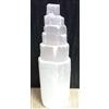Generico ALCHIMIA- Pietra selenite cristalloterapia reiki meditazione chakra provenienza Marocco Torre cm.20