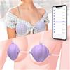 Girlove Vibratore per Capezzoli con Straps per Donne, Wearable Morsetti per Pinze per Capezzoli Sex Toys per Stimolatore Dello Sviluppo Seno, Massaggio di Aumento con 9 Modalità, Controllo APP (YDL-025)